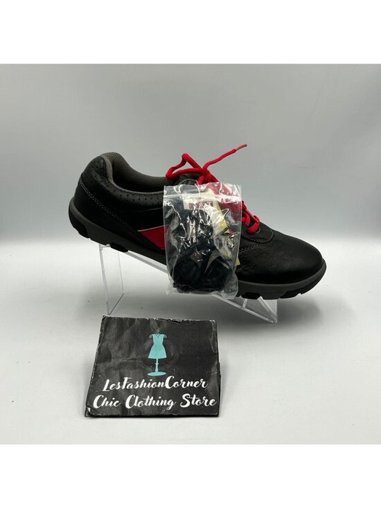 NWT True Linkswear Men\'s Black Leather Proto Lace-Up Golf Shoes Size 8.5 3569 main image 15